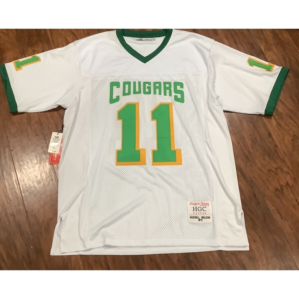 Headgear Classics RUSSELL WILSON COLLEGIATE SCHOOL COUGARS Jersey NWT XLarge